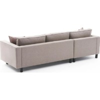 Угловой диван Trendy Kale Linen Cream L 258x187x83cm GTR003516 фото №6 — интернет-магазин Desire.md