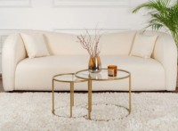 Măsuţă cafea Trendy Tokyo Gold 60x60x43cm GTR006182 2pcs