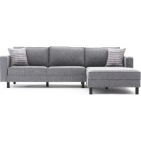 Угловой диван Trendy Kale Linen Grey R 258x187x83cm GTR003591 фото №4 — интернет-магазин Desire.md