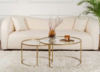 Măsuţă cafea Trendy Tokyo Gold 80x80x43cm GTR006187 2pcs imaginea #1 — magazin online Desire.md