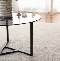 Măsuţă cafea Trendy Trio S402F Black 75x75x42cm GTR000799 imaginea #2 — magazin online Desire.md