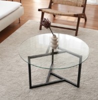 Măsuţă cafea Trendy Trio S402 Black 75x75x42cm GTR000800