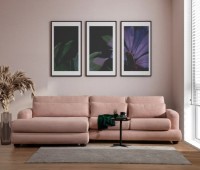 Canapea de colț Trendy L2-2R Pink L 330x105x90cm GTR003496