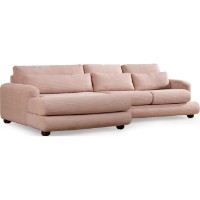 Canapea de colț Trendy L2-2R Pink L 330x105x90cm GTR003496 imaginea #7 — magazin online Desire.md
