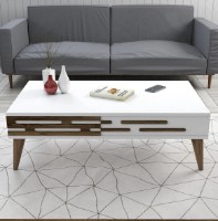 Журнальный столик Trendy Valensiya White/Walnut 105x34.6x60cm GTR000607 фото №2 — интернет-магазин Desire.md