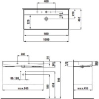 Умывальник Laufen H8103370001041 фото №2 — интернет-магазин Desire.md