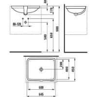 Умывальник Laufen H8119650001091 фото №3 — интернет-магазин Desire.md