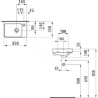 Умывальник Laufen H8159600001041 фото №3 — интернет-магазин Desire.md