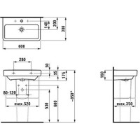 Умывальник Laufen H8189590001041 фото №2 — интернет-магазин Desire.md