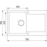 Chiuvetă de bucătărie Teka Clivo 45 B-TQ 1B 1D Black Metallic imaginea #3 — magazin online Desire.md