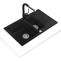 Chiuvetă de bucătărie Teka Clivo 60 B-TQ 11/2 B 1D Black Metallic imaginea #2 — magazin online Desire.md