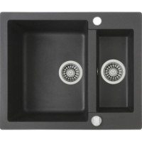 Chiuvetă de bucătărie Teka Clivo 60 S-TQ 11/2 B Black Metallic