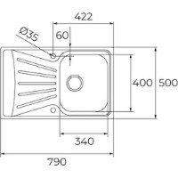 Chiuvetă de bucătărie Teka Starbright 45 E-XN 1B 1D Inox imaginea #4 — magazin online Desire.md