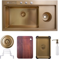 Chiuvetă de bucătărie SanDonna HD9245 Gold imaginea #2 — magazin online Desire.md