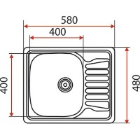 Chiuvetă de bucătărie Flow Z5848-06-180E imaginea #2 — magazin online Desire.md