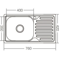 Chiuvetă de bucătărie Flow Z7642-08-180E imaginea #2 — magazin online Desire.md
