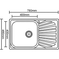 Chiuvetă de bucătărie Flow Z7848-04-160E imaginea #3 — magazin online Desire.md