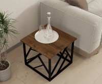 Журнальный столик Trendy Woda Walnut/Black 50x50x41.8cm GTR000926