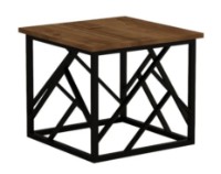 Журнальный столик Trendy Woda Walnut/Black 50x50x41.8cm GTR000926 фото №2 — интернет-магазин Desire.md