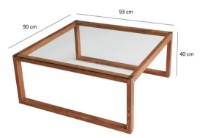 Măsuţă cafea Trendy Wood 93x90x40cm GTR000865 imaginea #5 — magazin online Desire.md