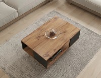 Măsuţă cafea Trendy Yuka Walnut/Black 90x40x60cm GTR006140 imaginea #3 — magazin online Desire.md