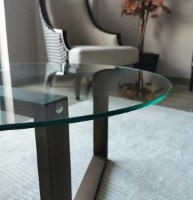 Măsuţă cafea Trendy Yuvarlak S300 Walnut 80x80x41cm GTR000825 imaginea #2 — magazin online Desire.md