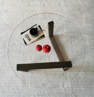 Măsuţă cafea Trendy Yuvarlak S300 Walnut 80x80x41cm GTR000825 imaginea #3 — magazin online Desire.md