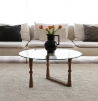 Журнальный столик Trendy Yuvarlak S301 Walnut 80x80x41cm GTR000840