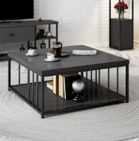 Журнальный столик Trendy Zenn Anthracit/Black 90x40x90cm GTR006166 фото №1 — интернет-магазин Desire.md