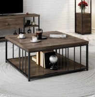 Журнальный столик Trendy Zenn Walnut/Black 90x40x90cm GTR006168