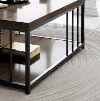 Журнальный столик Trendy Zenn Walnut/Black 90x40x90cm GTR006168 фото №3 — интернет-магазин Desire.md