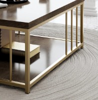 Măsuţă cafea Trendy Zenn Walnut/Gold 90x40x90cm GTR006169 imaginea #3 — magazin online Desire.md