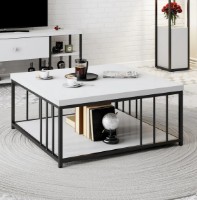 Журнальный столик Trendy Zenn White/Black 90x40x90cm GTR006170 фото №1 — интернет-магазин Desire.md