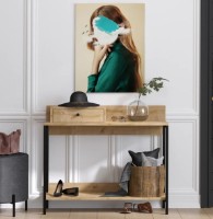 Masă consolă Trendy Alix Oak Sapphire 100x87x35cm GTR001655