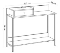 Masă consolă Trendy Alix Oak Sapphire 100x87x35cm GTR001655 imaginea #3 — magazin online Desire.md