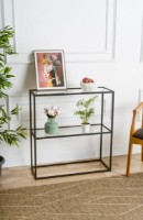 Masă consolă Trendy Berra Black 80x85x30cm GTR006217