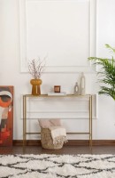 Masă consolă Trendy Canvas Gold 100x80x30cm GTR006215 imaginea #2 — magazin online Desire.md