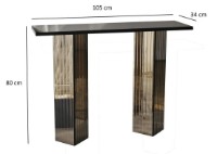 Masă consolă Trendy Comoda 2B Bronz 105x34x80cm GTR001695 imaginea #3 — magazin online Desire.md