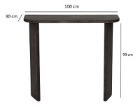 Консольный столик Trendy Ikigai Anthracit 100x30x85m GTR001679 фото №3 — интернет-магазин Desire.md