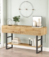 Консольный столик Trendy ML23-A Pine Atlantic/Black 138.8x75.7x43cm GTR001384 фото №2 — интернет-магазин Desire.md