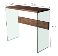 Консольный столик Trendy Niagara Walnut 91x80x37cm GTR001693 фото №5 — интернет-магазин Desire.md