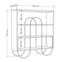 Консольный столик Trendy Norfolk White 96x99x25cm GTR006598 фото №3 — интернет-магазин Desire.md