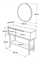 Консольный столик Trendy ON12-W White 100x76x29.5cm GTR006732 фото №3 — интернет-магазин Desire.md