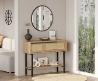 Консольный столик Trendy ON12-SU Walnut/Oak 100x76x29.5cm GTR006731 фото №4 — интернет-магазин Desire.md