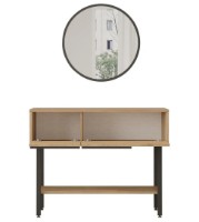 Консольный столик Trendy ON12-SU Walnut/Oak 100x76x29.5cm GTR006731 фото №2 — интернет-магазин Desire.md