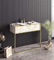 Консольный столик Trendy Polka Gold/White 90x77x39cm GTR006222