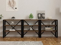 Masă consolă Trendy Prof Walnut/Black 210x59x32cm GTR006242 imaginea #2 — magazin online Desire.md