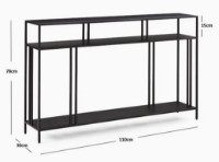 Masă consolă Trendy Venedik Black 110x78x30cm GTR006219 imaginea #4 — magazin online Desire.md