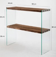 Masă consolă Trendy Venedik Walnut 90x80x30cm GTR001694 imaginea #4 — magazin online Desire.md