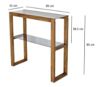 Masă consolă Trendy Via Oak 85x85x31cm GTR001688 imaginea #3 — magazin online Desire.md